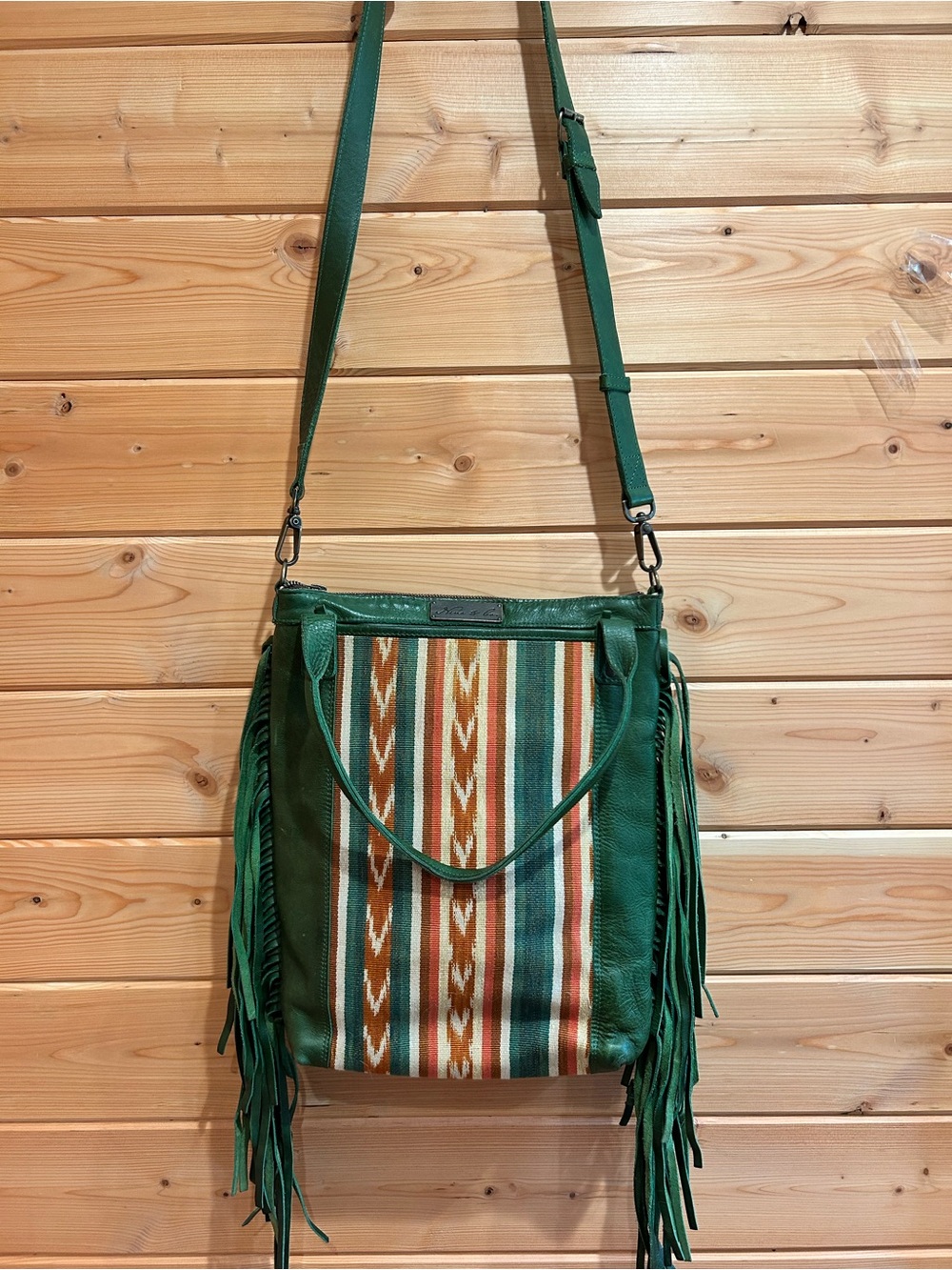 Nena & Co fringe leather tote